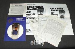 Star Trek 1976 Animated Series Dr Pepper Glass Tumbler Store Display Promo MIB