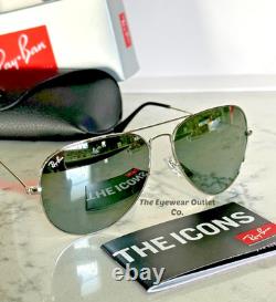 Store Display Rayban Aviator Silver Mirror RB3025 Standard / Large Men / Women