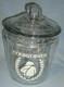 Store Large Clear Glass Jar Courvoisier Lecugnac De Napoleon 13.25x8.75 Vintag