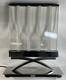 Swarovski Table Lamp Store Display Lamp With Placard Stainless Glass Heavy Working