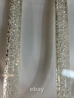 Swarovski Table Lamp Store Display Lamp With Placard Stainless Glass HEAVY Working