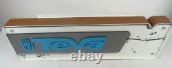 Teva Sandals Retail Store Display Sign Metal Glass 24L 7T 2W
