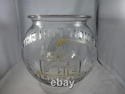 The Nut House Antique Store Glass Display Jar with nut scoop or creamer