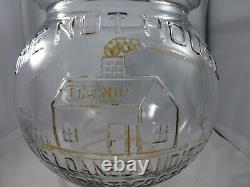 The Nut House Antique Store Glass Display Jar with nut scoop or creamer