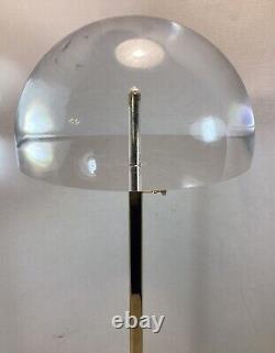 Tory Burch Store Display Hat Stand Brass Heavy Lucite 19 Tall