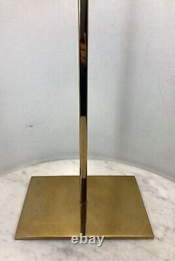 Tory Burch Store Display Hat Stand Brass Heavy Lucite 19 Tall