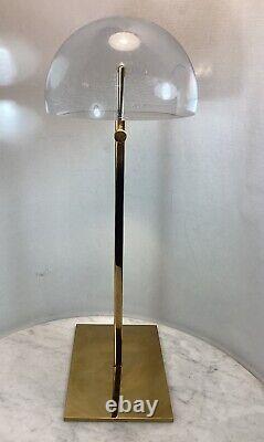 Tory Burch Store Display Hat Stand Brass Heavy Lucite 19 Tall