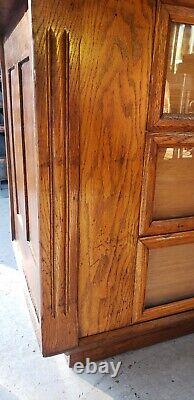 Turn of the Century 24 Drawer General Store Cabinet with Glass Seed Displays