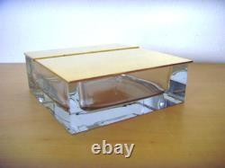 Used Store Display Glass Box With Metal Lid BLANCH GLASS