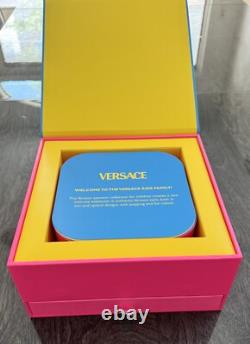 VERSACE Sunglasses/Eyeglasses Store Display Blue Pink Stand Dealer Authentic