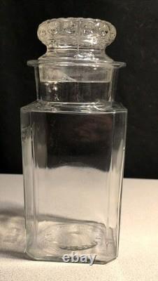 VINTAGE KIS-ME GUM LOUISVILLE KY GENERAL STORE GLASS DISPLAY JAR With LID