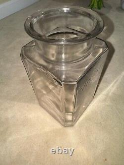 VINTAGE KIS-ME GUM LOUISVILLE KY GENERAL STORE GLASS DISPLAY JAR With LID