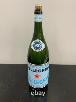 VTG 20 Tall San Pellegrino Mineral Water Store Display Glass Bottle 100 Years