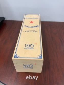 VTG 20 Tall San Pellegrino Mineral Water Store Display Glass Bottle 100 Years