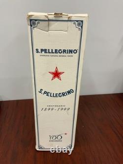 VTG 20 Tall San Pellegrino Mineral Water Store Display Glass Bottle 100 Years
