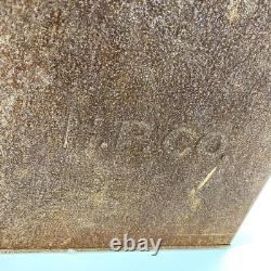 VTG Antique Hendricks Pretzels Company Store Counter Display Tin Glass Advertise