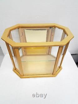 VTG Bulova Watch Company Wooden Advertising Display Case Glass cabinet