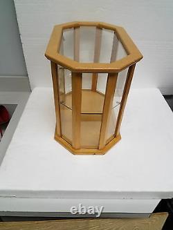 VTG Bulova Watch Company Wooden Advertising Display Case Glass cabinet