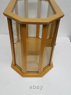 VTG Bulova Watch Company Wooden Advertising Display Case Glass cabinet
