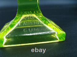 VTG Clarks Teaberry Gum Advertising Display Vaseline Glass Country General Store