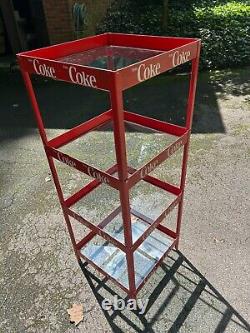 VTG GLASS Shelves-Coca Cola Coke METAL Store Rack/Display up to 4 Shelves-Pickup