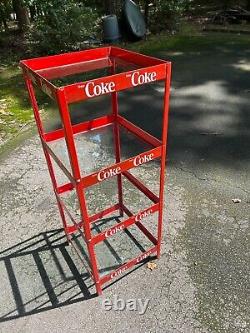 VTG GLASS Shelves-Coca Cola Coke METAL Store Rack/Display up to 4 Shelves-Pickup