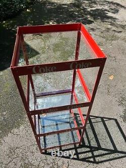 VTG GLASS Shelves-Coca Cola Coke METAL Store Rack/Display up to 4 Shelves-Pickup