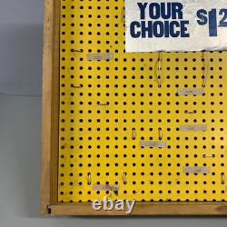 VTG General Store Colonial Pocket Knife Knives Countertop Display Case No Glass