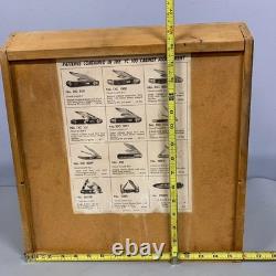 VTG General Store Colonial Pocket Knife Knives Countertop Display Case No Glass