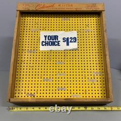 VTG General Store Colonial Pocket Knife Knives Countertop Display Case No Glass