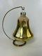 Vtg Jumbo Store Display Shiny Brite Bell Christmas Ornament Yellow Mercury Glass