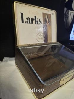 VTG Store Counter Glass Display Corina Larks Cigar Humidor Box Case