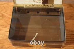VTG Store Counter Glass Display Corina Larks Cigar Humidor Box Case