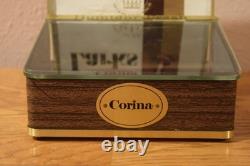 VTG Store Counter Glass Display Corina Larks Cigar Humidor Box Case