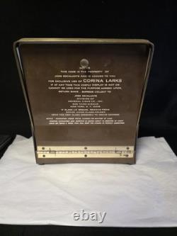 VTG Store Counter Glass Display Corina Larks Cigar Humidor Box Case