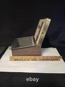 VTG Store Counter Glass Display Corina Larks Cigar Humidor Box Case