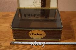 VTG Store Counter Glass Display Corina Larks Cigar Humidor Box Case
