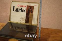 VTG Store Counter Glass Display Corina Larks Cigar Humidor Box Case