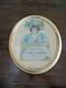 Velota Face Powder Die Cut Cardboard 1800's Circa Framed Under Glass Sign