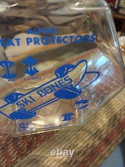 Very Rare Large Glass Counter Display Jar Advertising Ski Bones