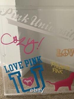 Victorias Secret VS PINK Plexi Glass Store Display Sign Prop! RARE HTF