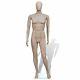 Vidaxl Adult Male Full Size Man Round Head Store Mannequin With Stand Display