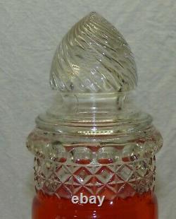 Vintage 19.5 Clear Glass Apothecary Candy Drug Store Display Jar Show Globe