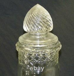 Vintage 19.5 Clear Glass Apothecary Candy Drug Store Display Jar Show Globe