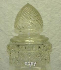 Vintage 19.5 Clear Glass Apothecary Candy Drug Store Display Jar Show Globe