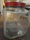 Vintage 1920`s-30s Lik-em Nuts General Store Counter Display Jar Embossed