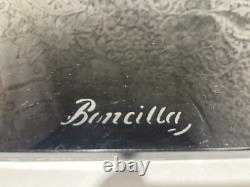 Vintage 1930 Boncilla Cosmetics Mark 2 Advertising Glass Counter Tray Indpls