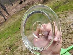 Vintage 1930s Glass Embossed Store Countertop Peanut Jar Display