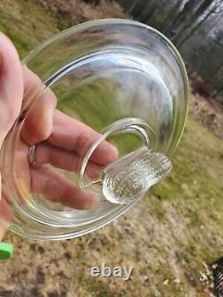 Vintage 1930s Glass Embossed Store Countertop Peanut Jar Display