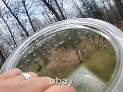 Vintage 1930s Glass Embossed Store Countertop Peanut Jar Display